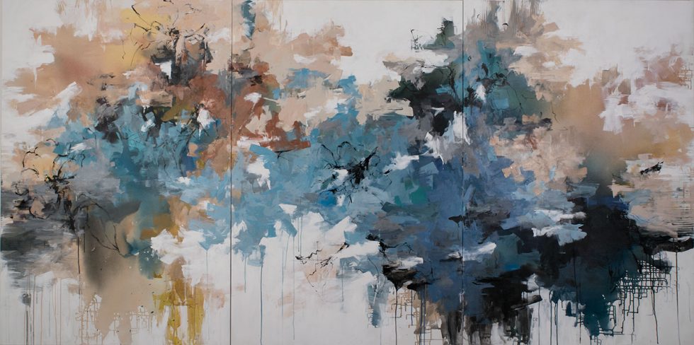 ink and acrylic on canvas 72" x 144"