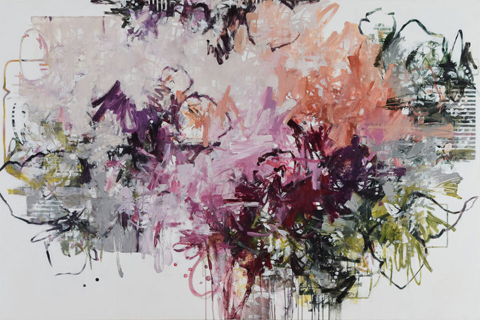 ink and acrylic on canvas 50" x 75"