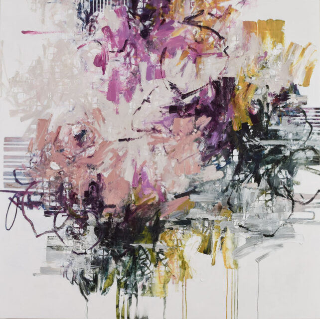 ink and acrylic on canvas 60" x 60"