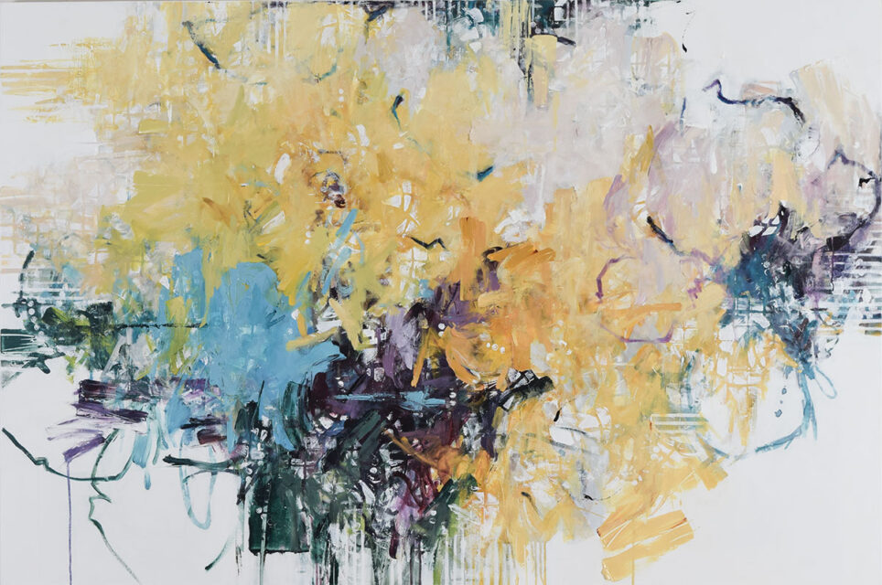 ink and acrylic on canvas 48" x 72"